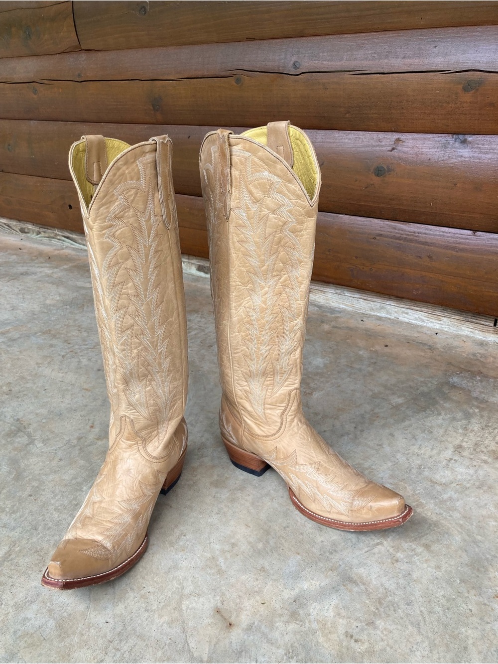 JRC & Sons | Tan Leather Cowgirl Boots - Picture 12 of 16